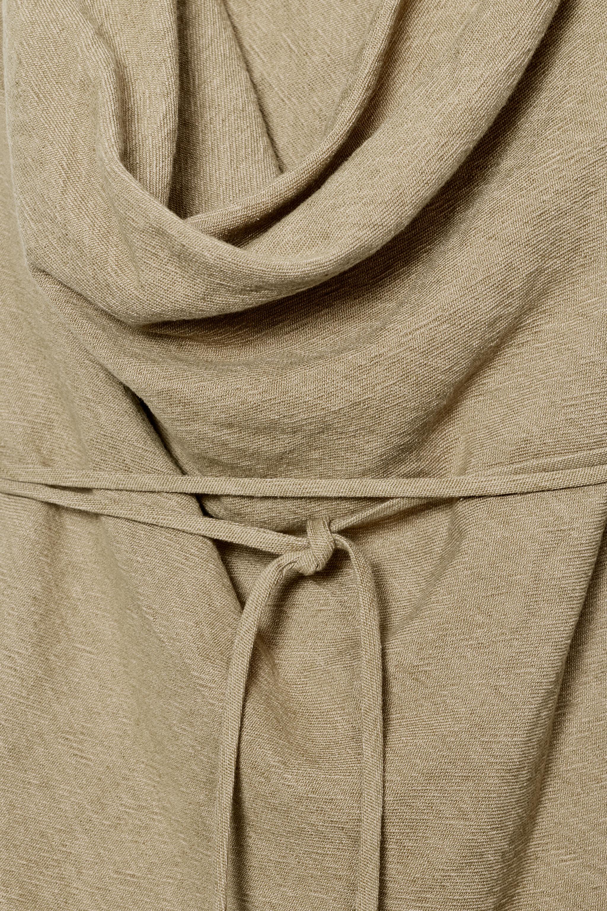 BELTED LINEN TOP ZW COLLECTION
